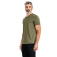 thumbnail image 4 of T-shirt extensible à encolure en V George pour hommes, 4 of 6