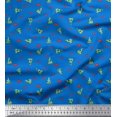thumbnail image 1 of Soimoi Rayon Fabric Heart & Pizza Slice Food Fabric Prints by Yard 42 Inch Wide, 1 of 3