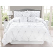 Safdie & Co. Home Deluxe Collection White 100% Polyester Comforter Set