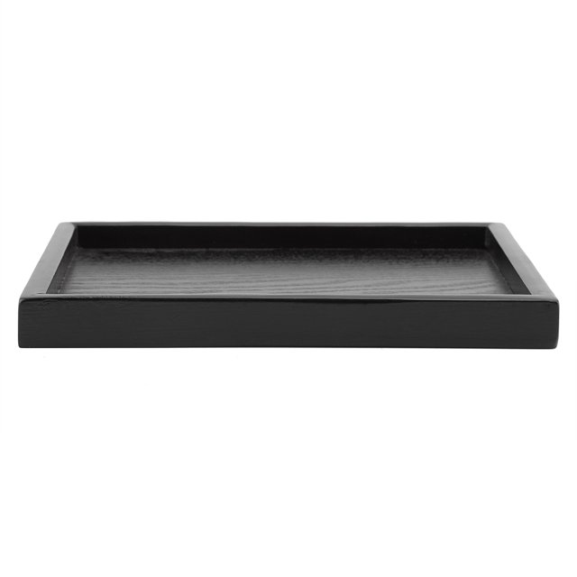 Oubit Tea Tray Rectangle Shape Solid Wood Tea Coffee Snack Food Meals Serving Tray Plate Restaurant Trays(22 * 15)