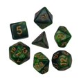 thumbnail image 3 of 7 Pieces Polyhedral Dices Set family board game polyhedral Durable Board Game Props for Card Game Cafe Green, 3 of 7