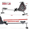 thumbnail image 2 of Sunny Health & Fitness Air+ Magnetic Rowing Machine with Exclusive SunnyFit® App and Smart Bluetooth Connectivity - SF-RW520008, 2 of 9