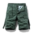 thumbnail image 2 of Birdeem Mens Summer Fashion Solid Color Casual Shorts Multi-Pocket Cargo Shorts, 2 of 12