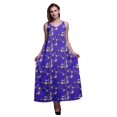 thumbnail image 1 of Bimba Robe Longue Décontractée pour Femme en Rayonne à Bretelles Spaghetti, Maxi Robe d'Été - Très Petit, 1 of 5