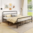 thumbnail image 1 of Costway King Size Bed Frame with Headboard Under Bed Storage No Box Spring Needed Black, 1 of 10
