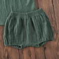 thumbnail image 4 of Gupgi Ensemble Débardeur Sans Manches en Coton et Lin pour Bébés Filles Garçons + Mini Shorts, 4 of 8