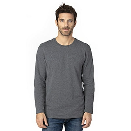 T-Shirt à Manches Longues pour Hommes - Charbon Chiné - 3TG