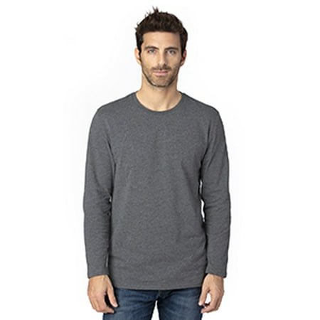 T-Shirt à Manches Longues pour Hommes - Charbon Chiné - 3TG