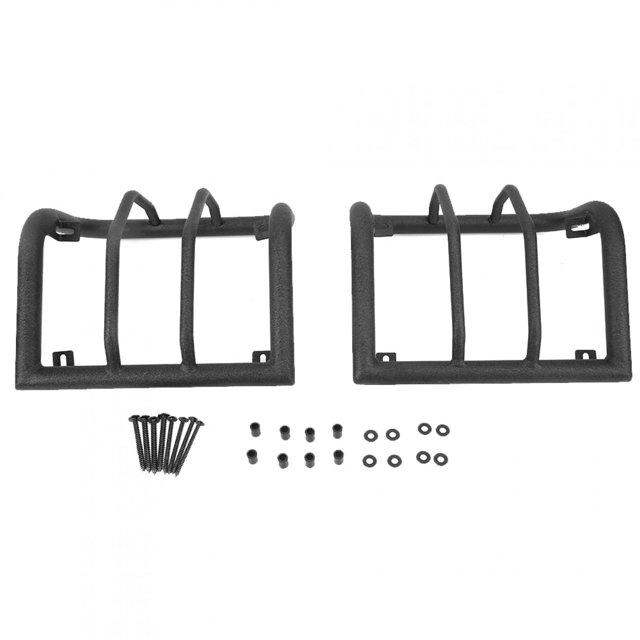 1 Pair Black Tail Light Guards Covers Protector Fit for Jeep Wrangler JK & Unlimited