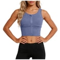 thumbnail image 1 of Yammkia Sports Bras Built In Padding Women's Control Underwire Sports Bra High Impact Plus Size with Adjustable Straps Unlined Bra(Gray,M), 1 of 6