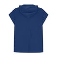 thumbnail image 4 of Timegard Tank Tops Men Sleeveless Hoodies Pullover Solid Color Casual Loose Workout Tee Shirts Summer, 4 of 4