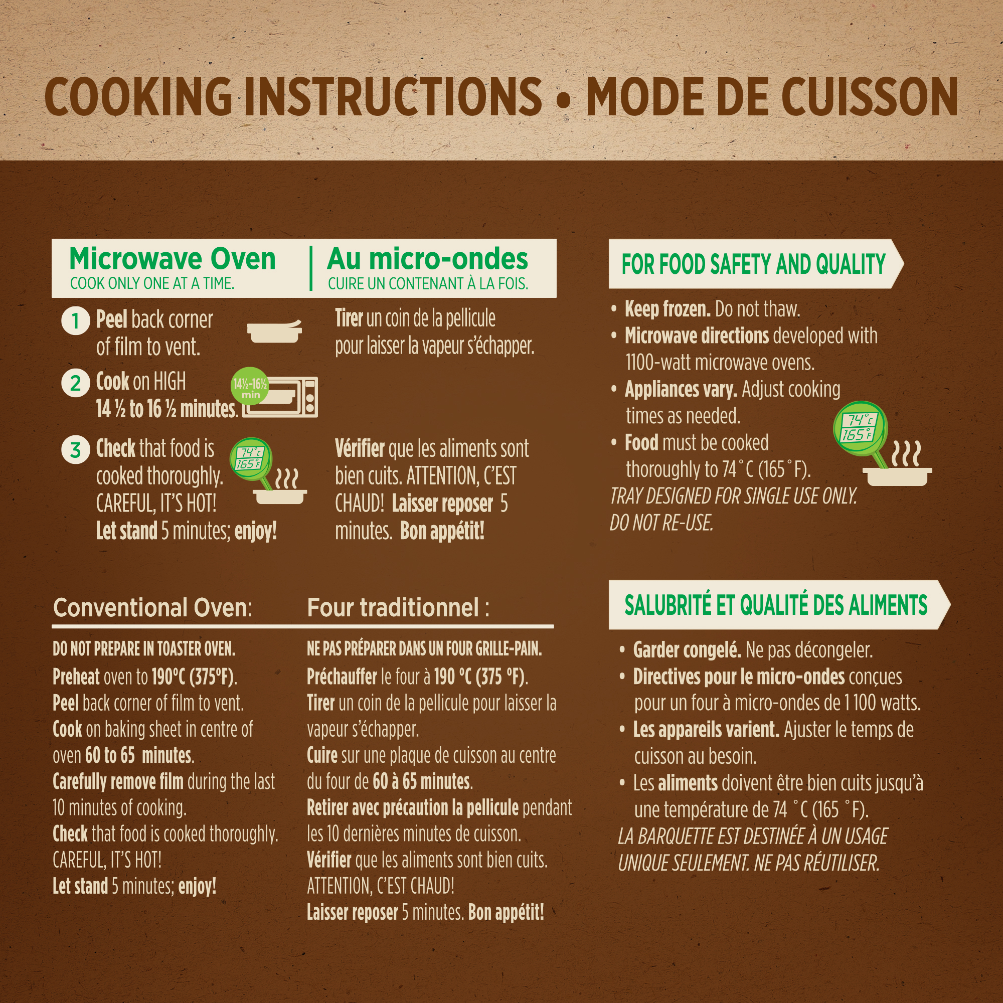 Marie Callender's Lasagne à la viande repas surgelé, Repas copieux, Avec pâtes entièrement cuisinées par nous et tomates mûries sur pied, Fait avec du bœuf et du porc Lasagne à la viande repas surgelé, 879g