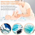 thumbnail image 3 of 2PCS Changing Pad Cover for Baby Breathable and Comfortable Changing Table Sheet with Green Elephant/White Bear Patterns Bassinet Sheets Durable Baby Mattress Cover for Boys Girls, 3 of 7