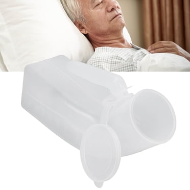 Spptty Male Urine Bottle Spill Proof 1000ml Large Capacity Elderly Urine Bottle With Removable Cover,Patient Urinal,Men Urinal