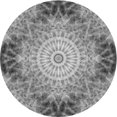 thumbnail image 1 of Ahgly Company Tapis Rond Lavable en Machine Intérieur Transitionnel Gris Nuage Gris, 3 Pieds Rond, 1 of 7