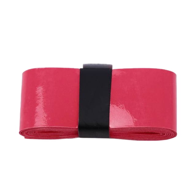 Thinsony 1/2/3 PU Long Lasting Tennis Grip Tape For Bonding Power Stick Fix Badminton Racket Non-toxic red square pack 1 Pc