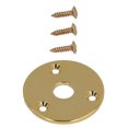 thumbnail image 1 of Guitar Jack Socket Plate, Guitar Round Metal Jack Plate Cover Guitar Jack Socket Plate For Bass With Mounting Screws, 1 of 8