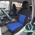 thumbnail image 4 of For Toyota Sienna 2011-2020 FH Group Neoprene Waterproof Custom Fit Car Seat Covers- Front Set Blue, 4 of 8