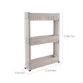 thumbnail image 3 of Fesfesfes Clearance Laundry Room Organizer, Mobile Shelving Unit Organizer with 3 Large Storage Baskets, Slit Storage Slim Slide Out Pantry Storage Rack for Narrow Spaces, 3 of 5