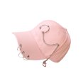 thumbnail image 2 of mmirethe Classic Baseball Hat With Ring Decor Adding Touch Of Style To Outfits Casual Ring Pink 1Set, 2 of 6