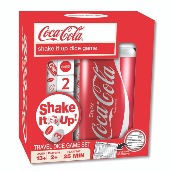 Masterpieces Puzzle Company Coca-Cola Shake it Up! Travel Dice Game