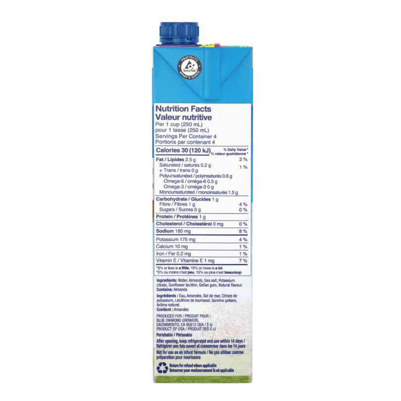 Blue Diamond Originale Non Sucrée Almond Breeze