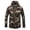 Green, variant on WRKEKC Men's Winter Camo Hooded Jacket Long Sleeve with Zippered Pockets, Insulated Casual Parka for Outdoor Activities Green 3XL