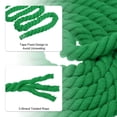 thumbnail image 3 of Unique Bargains 25 Feet Tug of War Rope for Adults Teen 3-Strand Natural Twisted Cotton Rope with Flag Green, 3 of 7