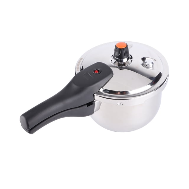 Stainless Steel Pressure Cooker, 2L/3L/4L/5L/6L Fast Cooking Mini Pressure Canner, Thickened Rice Cooker with Spring Valve Devices for Gas Stove & Induction Cooker