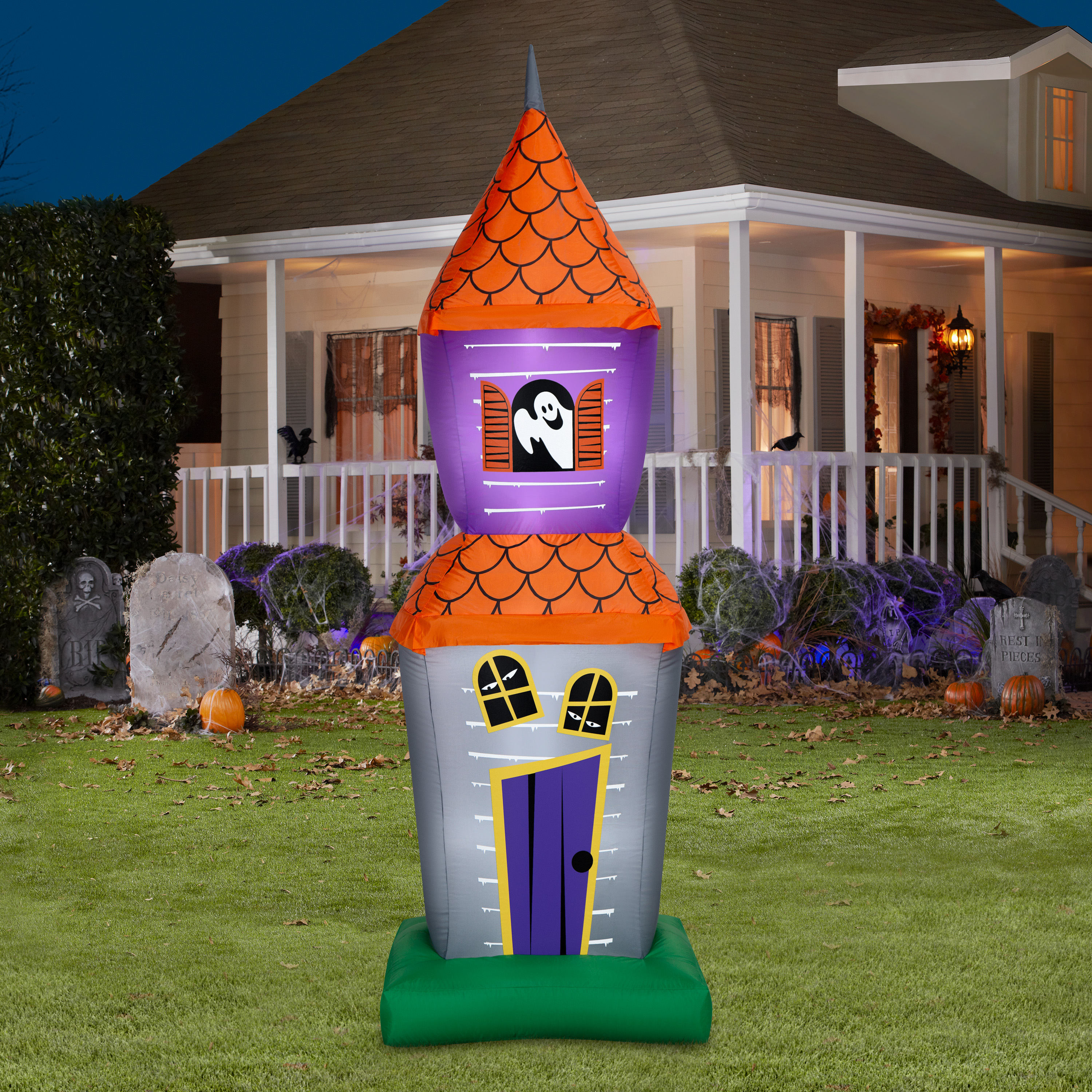 Airblown Yard Inflatables Halloween Light Spooky Haunted House OPP