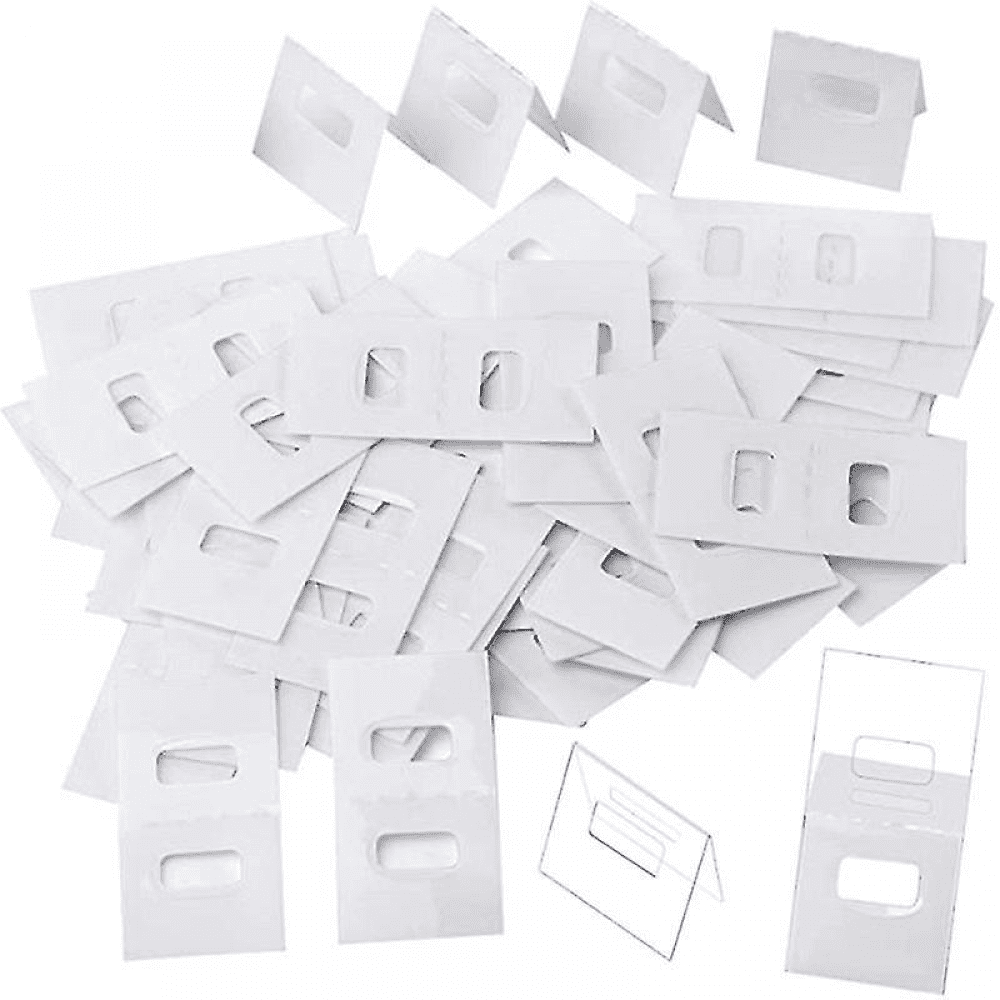 10pcs Clear Vertical Blind Repair Tabs, Blinds Replacement Slats Fixers Parts, Fold Design Blind Repair Vane Savers