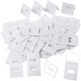 thumbnail image 1 of 10pcs Clear Vertical Blind Repair Tabs, Blinds Replacement Slats Fixers Parts, Fold Design Blind Repair Vane Savers, 1 of 5