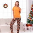 thumbnail image 2 of TIMIFIS Pyjamas d'Halloween Assortis pour la Famille Ensembles Assortis 2 Pcs Pyjamas d'Halloween Pyjama à Manches Longues Combinaison de Nuit Toile d'Araignée Fantômes Citrouille Squelette Haut et Pantalon Tenue Vêtements de Maison Ensemble de Pyjamas des Fêtes -, 2 of 5