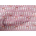 thumbnail image 4 of oneOone Cotton Poplin Fabric Geometric & Flamingo Bird Print Fabric by Yard 56 Inch Wide, 4 of 4