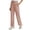 Pink, variant on Amzcrzy Women's Pants Trendy Solid Color Pockets Cargo Pants Casual Baggy Elastic Waist Hiking Pants for Women Comfy Drawstring Trousers M