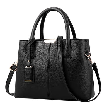Bmisegm Sac à Main pour Femmes Spacieux Mode Sacs à Main pour Femmes Sac à Main pour Dames Sacoche Sacs d'Épaule Cabas Sac en Cuir Cabas à Roulettes Noir Taille Unique