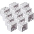 thumbnail image 1 of 12 Pack 1 Inch Blind Brackets, Vertical Blind Bracket Box Mounting Bracket Window Blinds Headrail Brackets, 1 of 8