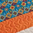 thumbnail image 3 of JML 3-Piece Quilt Set, Queen, Orange & Blue, Soft Microfiber, 320GSM, Bedding Set, 3 of 5