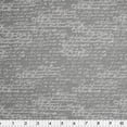 thumbnail image 1 of Fabric Creations gris with blanc Script coton tissu au mètre, gris, 1 of 1