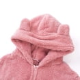 thumbnail image 4 of Combinaison en Peluche pour Femmes Pyjama d'Hiver à Fermeture Éclair Col Montant Chandails à Capuchon Chauds, 4 of 4