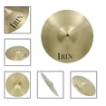 thumbnail image 3 of 14" Brass Alloy Crash Ride Hi-Hat Cymbal for Drum Set, 3 of 7