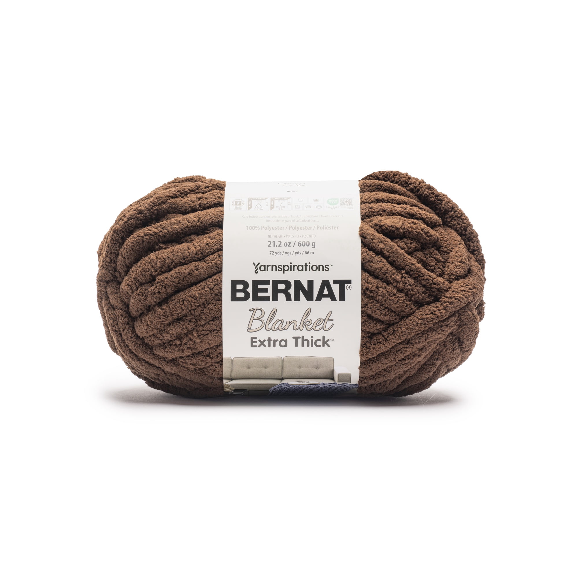 Bernat® Blanket Extra Thick™ #7 Jumbo Polyester Yarn, Ice 21.2oz