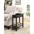 thumbnail image 4 of Convenience Concepts American Heritage Table d'Appoint à Dessus Rabattable, Fini Bois Noir, 4 of 5