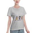 thumbnail image 2 of T-Shirt Basique à Manches Courtes pour Femmes une Pièce, 2 of 6