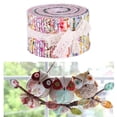 thumbnail image 4 of 36 Pieces Jelly Fabric Roll 2.5 Inch Roll Up Fabric Quilting Strips Floral Printed Craft Fabric Bundle Precut Patchwork with Assorted Patterns , Floral B 36PCS, 4 of 8