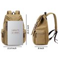 thumbnail image 2 of SPEKSEE Retro Canvas & Leather Laptop Backpack, 15.6 Inch Durable Unisex Bag for Hiking, Work & Travel, Water Resistant Daypack, 2 of 6