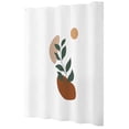 thumbnail image 2 of EGNMCR Style Rétro Abstrait Shower Curtain Boho Arche Soleil Beige Moderne Minimaliste Baignoires Maison Salle de Bain Rideau Ensemble de Décoration avec 12 Crochets, 2 of 7