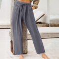 thumbnail image 4 of Pantalons Larges pour Femmes Mode Pantalons Décontractés Élastiques Amples Pantalons Droits Larges Pantalons Larges Pantalons Larges pour Femmes Pantalons Droits pour Femmes, 4 of 7