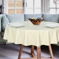 thumbnail image 2 of Nappe Ronde en Plastique Transparent Vinyle PVC Protège-Nappe Anti-Déversement d'Huile Essuyable Propre Housse de Table pour Tables à Manger Fêtes Camping Cristal Clair, 2 of 7