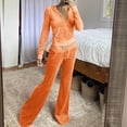thumbnail image 1 of DPTALR Ensemble Décontracté pour Femmes avec Poche, Col Rond, Manches Longues + Pantalon, 1 of 7